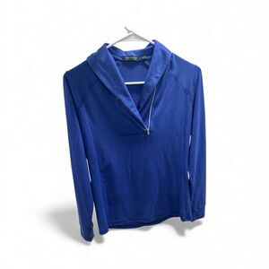 POLO GOLF RALPH LAUREN Zip Shawl Neck 1/4 Zip Pullover Women Size S